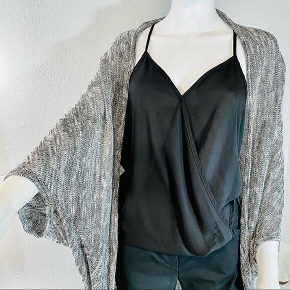 Forever 21 Heathered Open Front 3/4 Sleeve Cardigan - Picture 4 of 8
